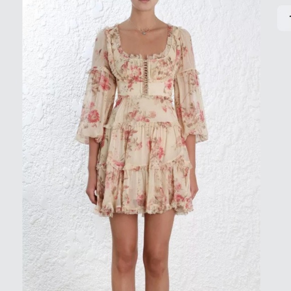 Zimmerman Corsair frill dress